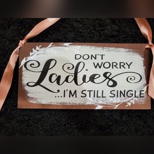 Wood Wedding Sign